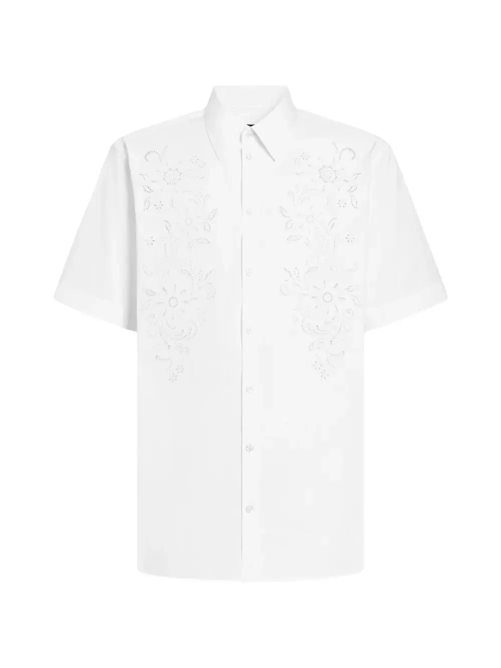 Поплиновая рубашка с вырезами Dolce & Gabbana, белый