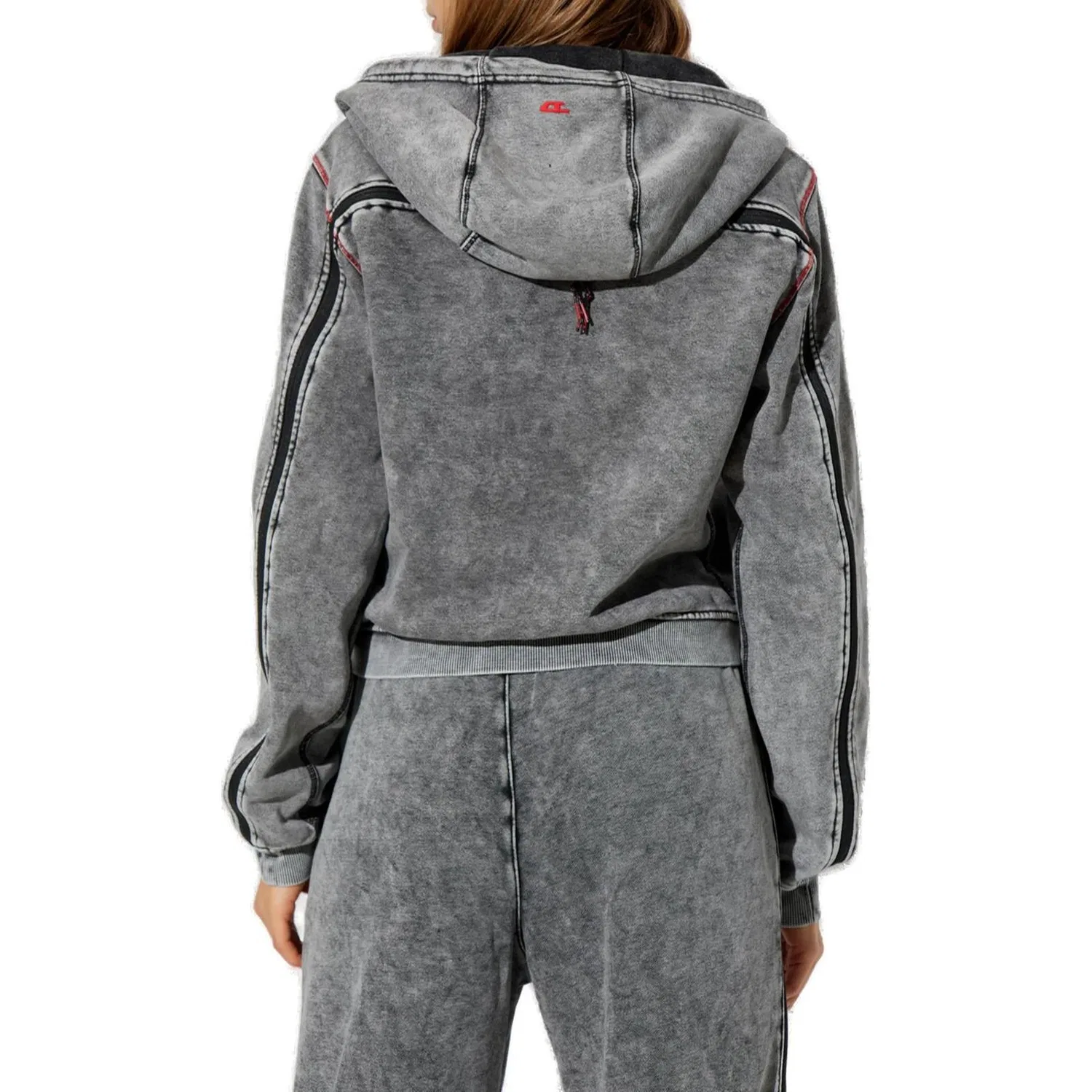 Женская джинсовая куртка DIESEL, Gray — фото 4