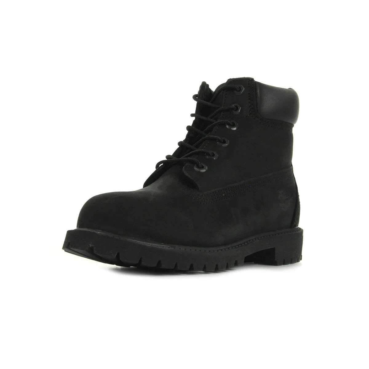 Детские ботинки для мальчиков с высоким голенищем 6 in Premium Waterproof Timberland, Black Nubuck