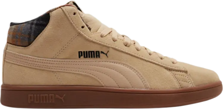 

Кроссовки Puma Smash v2 Mid WTR Plaid - Black, черный