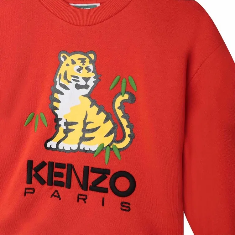 Свитшот с вышивкой тигра Kenzo, Poppy — фото 3