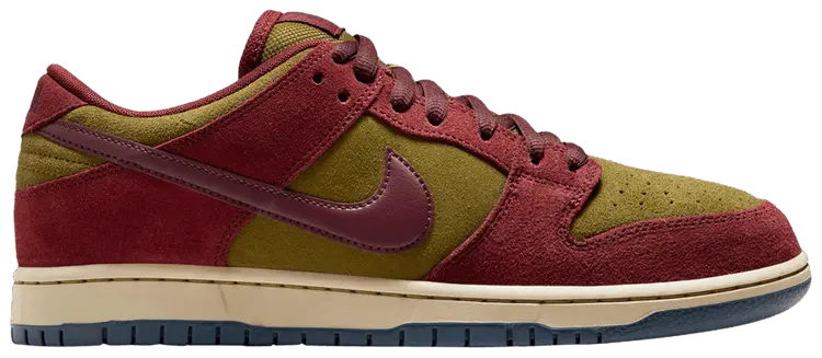 

Кроссовки Nike Dunk Low SB 'Dark Team Red Olive Flak', красный