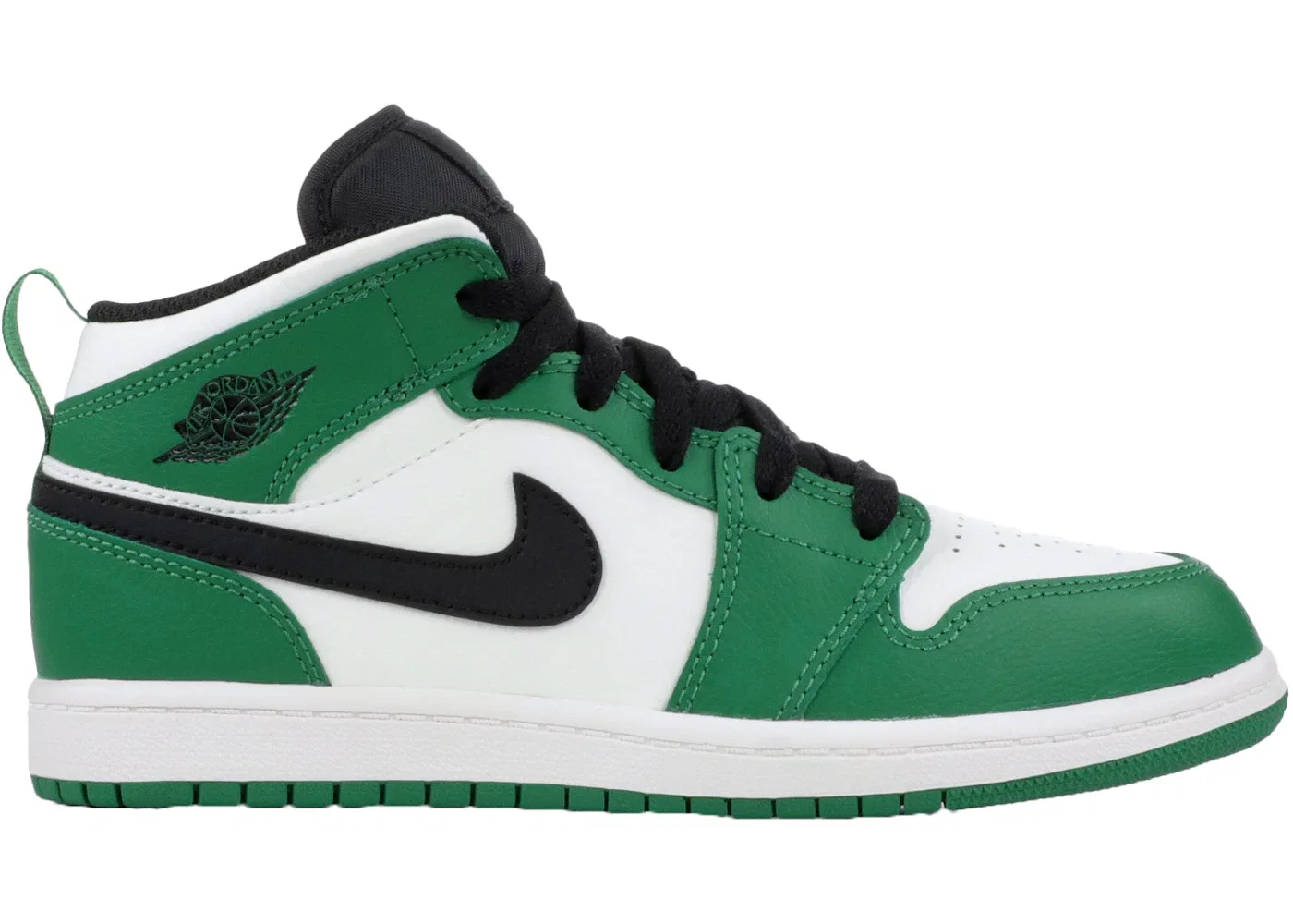Детские кроссовки с высоким берцем Jordan 1 Mid SE Jordan, Pine Green/Black-Sail