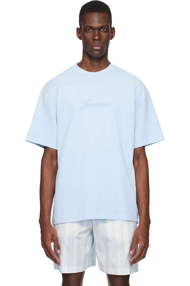 Синяя футболка пигменто Jacquemus