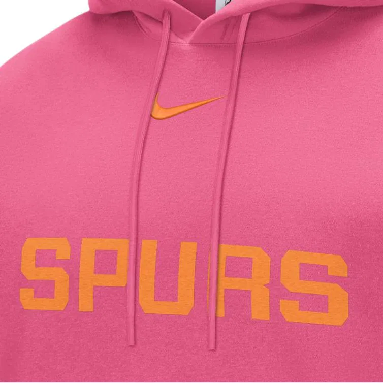 Мужское худи с принтом San Antonio Spurs City Edition Nike, Pink — фото 4