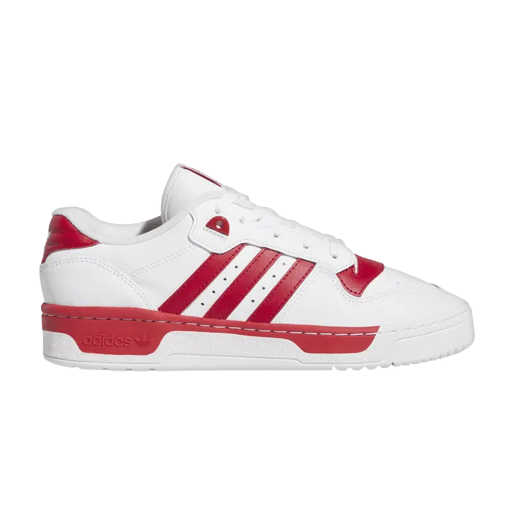 

Кроссовки adidas Rivalry Low 'White Team Power Red', белый