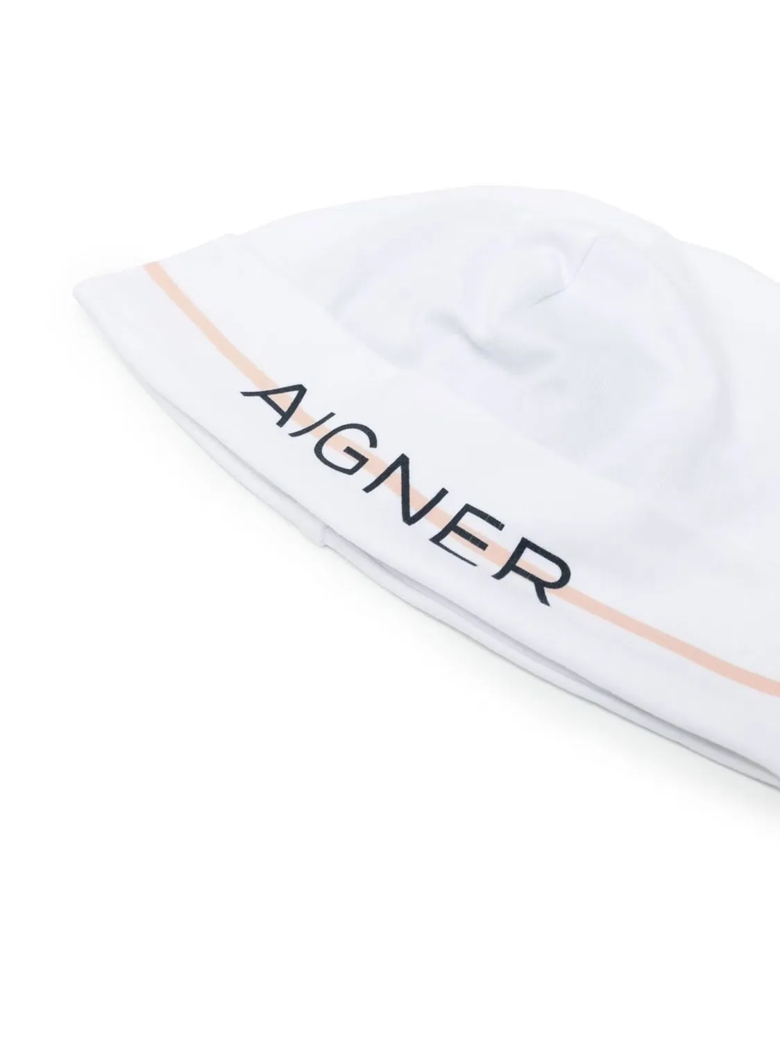 Шапка с логотипом и полосками Aigner, белый — фото 2