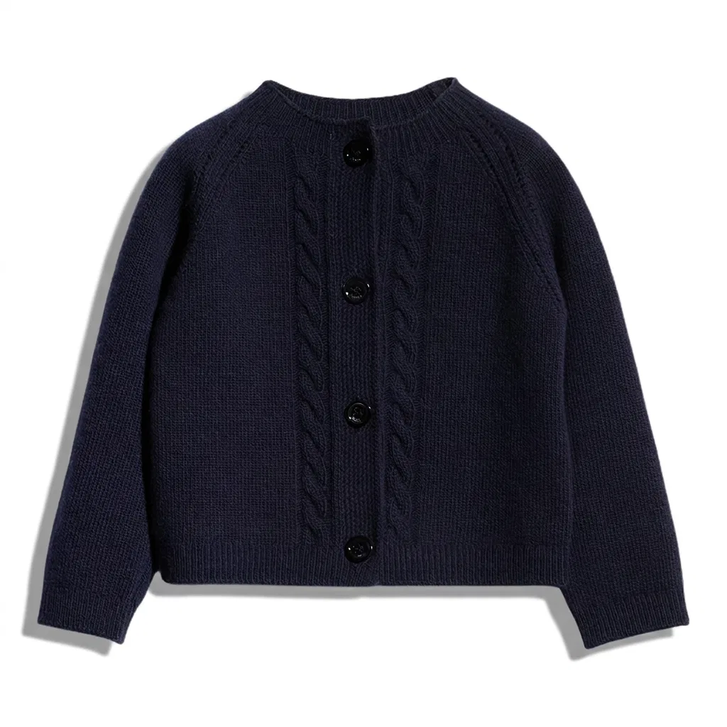 Детский свитер для малышей с круглым вырезом Dark Blue, GUCCI