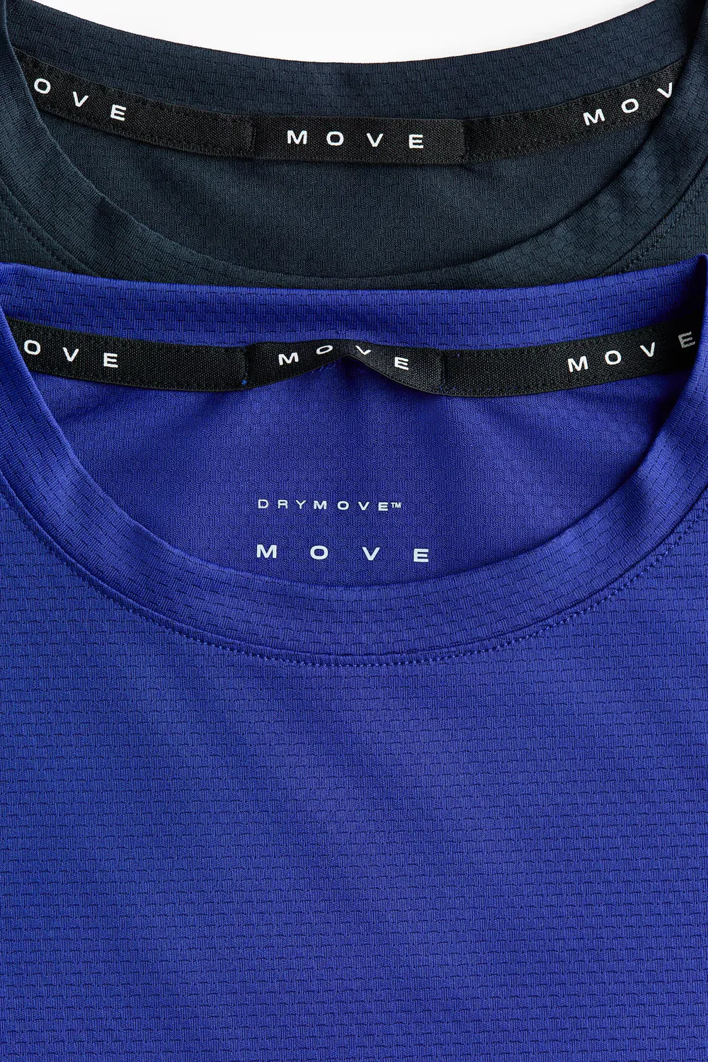 Комплект из 2 спортивных рубашек с технологией Drymove H&M, Blau/Marineblau — фото 2
