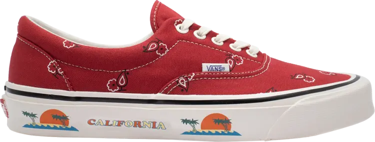 

Кеды Vans OG Era LX Paisley - Pompeian Red, красный