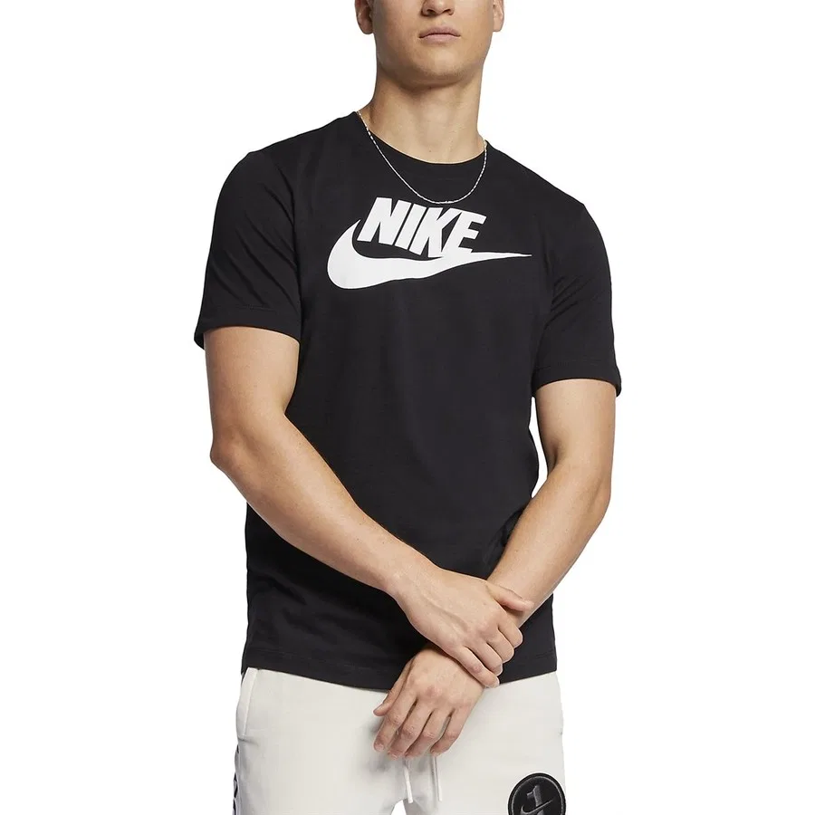 Футболка с принтом Nike NSW Tee Icon Futura, Черный — фото 2