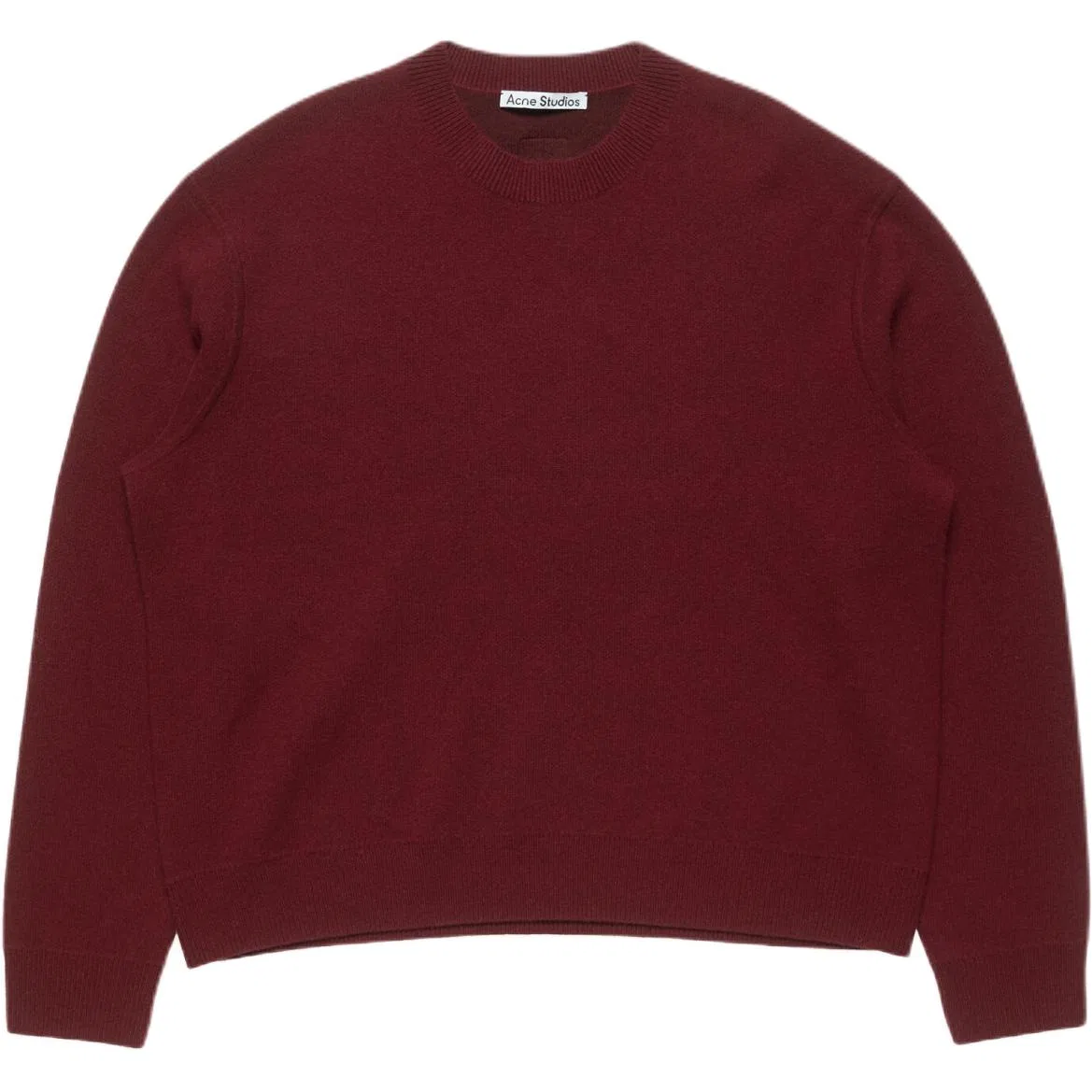 Мужской кашемировый свитер с круглым вырезом Acne Studios, Dark Red