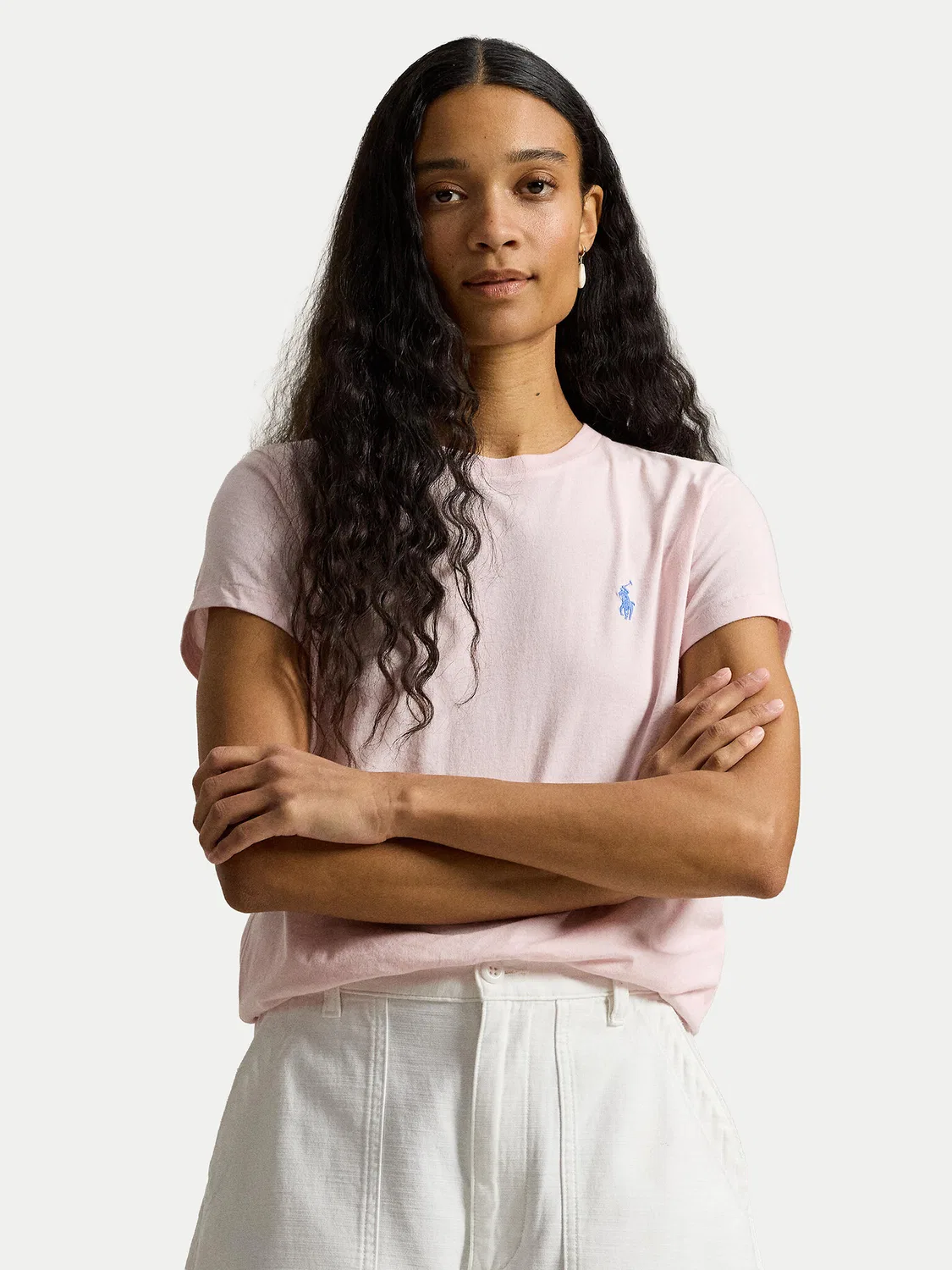 Женская футболка классического кроя Polo Ralph Lauren, розовый