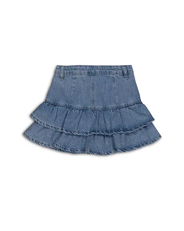 Детская джинсовая юбка с оборками Joe's Jeans, Medium Wash — фото 2