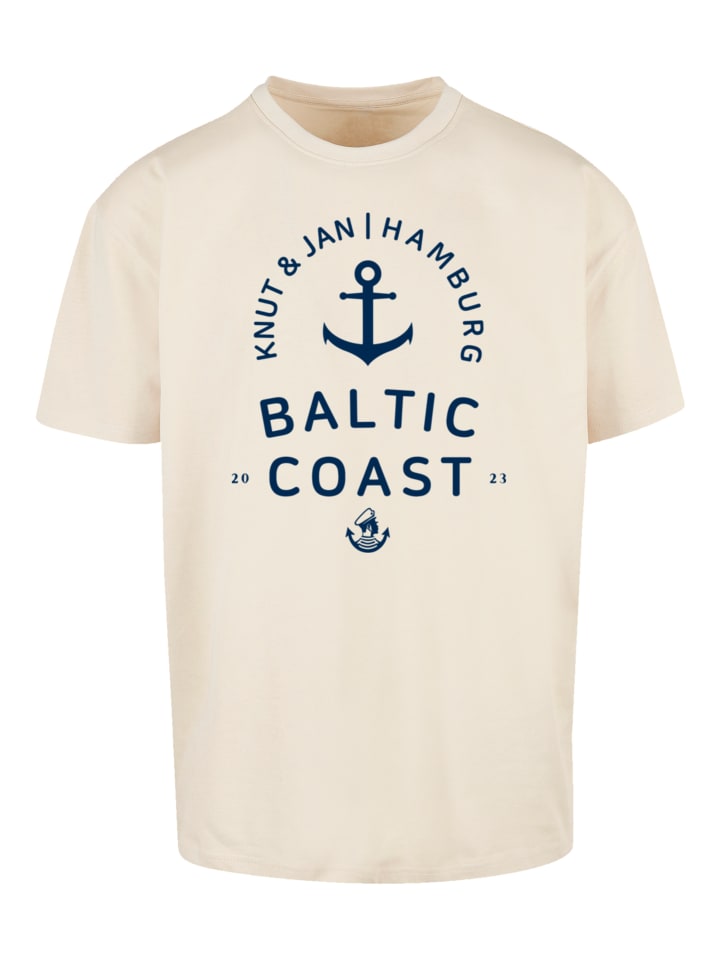 

Футболка большого размера с логотипом Балтийского моря Knut & Jan Hamburg песочного цвета F4NT4STIC, Бежевый, Футболка большого размера с логотипом Балтийского моря Knut & Jan Hamburg песочного цвета F4NT4STIC