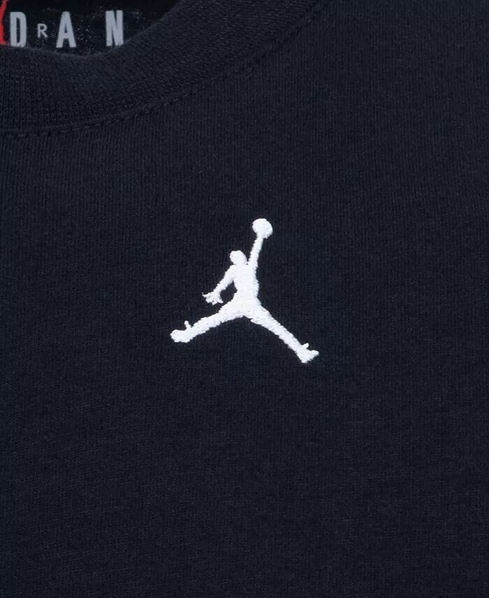 Футболка с короткими рукавами и вышивкой Little Boys Jumpman Air Jordan, белый — фото 3