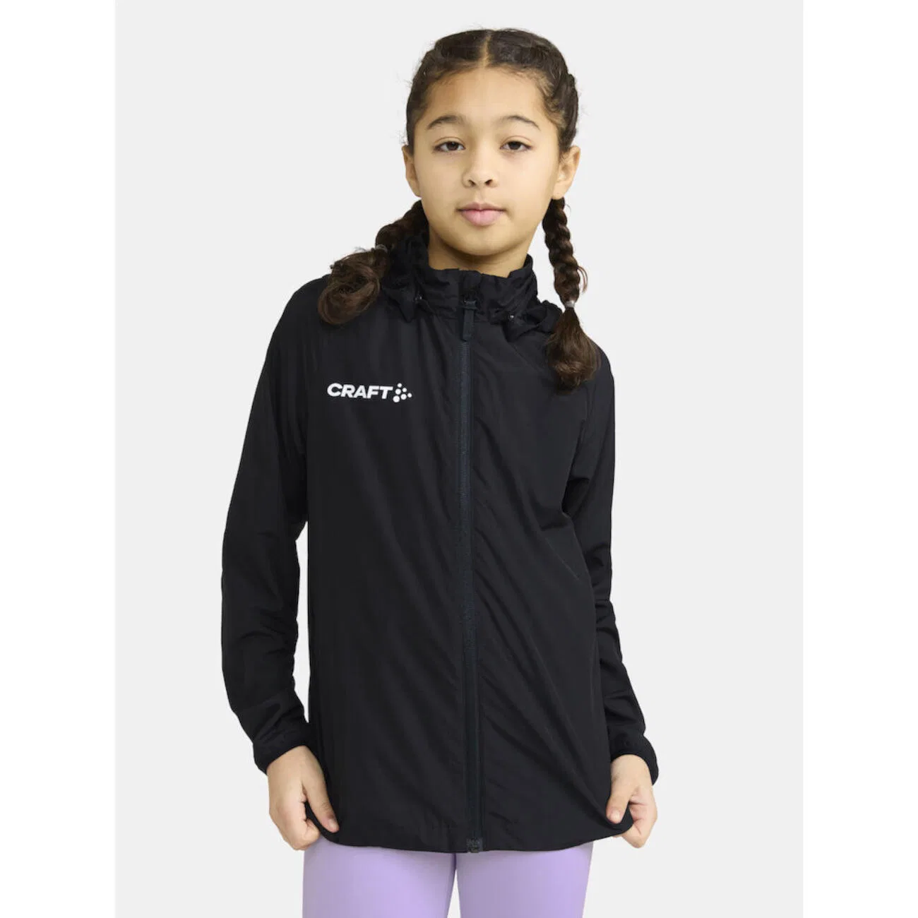 Детская ветровка Craft Squad Wind Jacket, цвет Schwarz — фото 3
