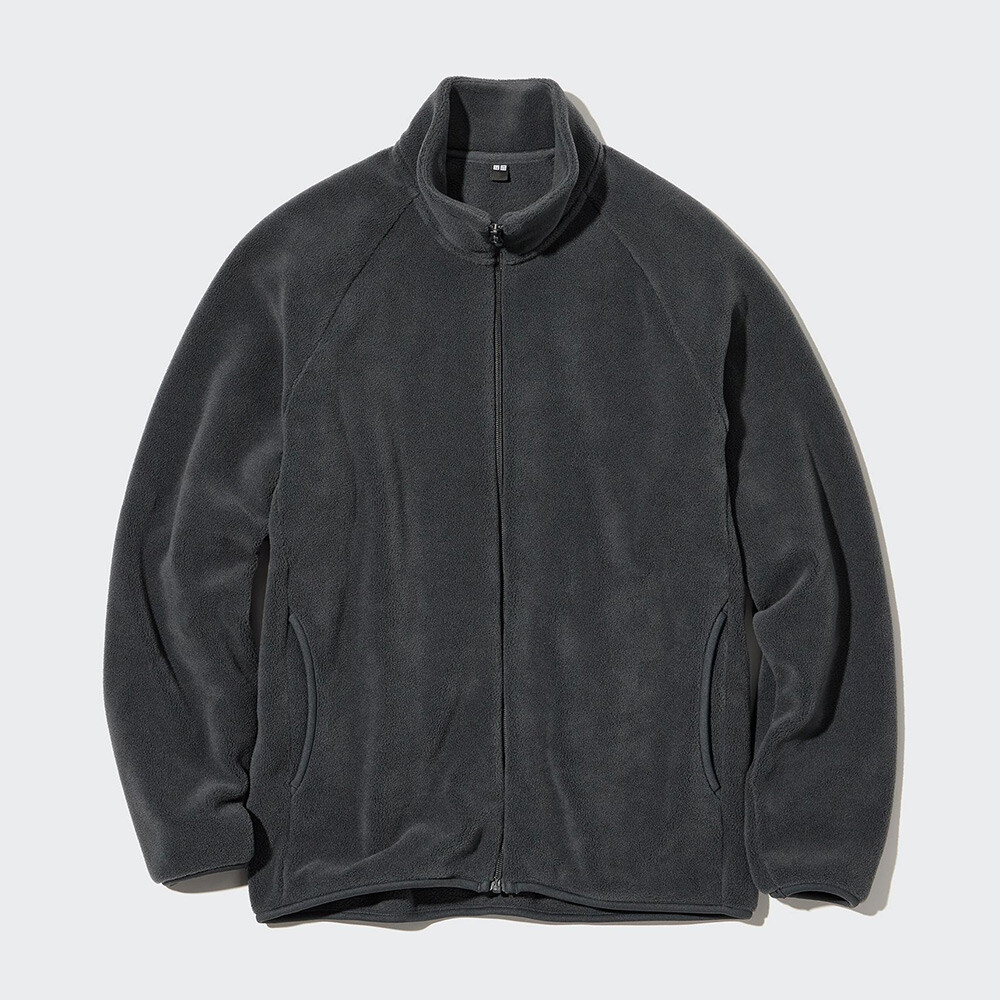 

Толстовка унисекс Uniqlo Fleece Zipped, темно-серый