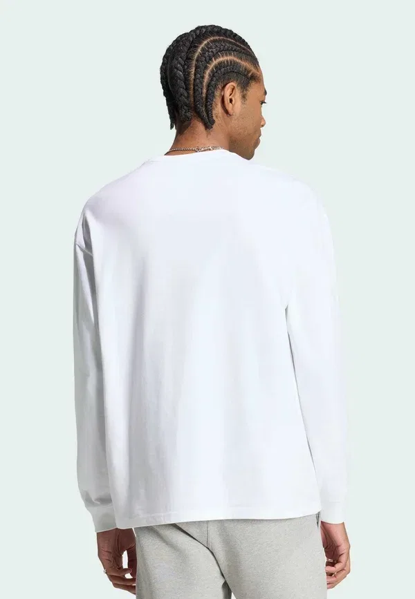 Футболка с длинным рукавом Trefoil essentials - топ с длинным рукавом Adidas Originals, белый — фото 2