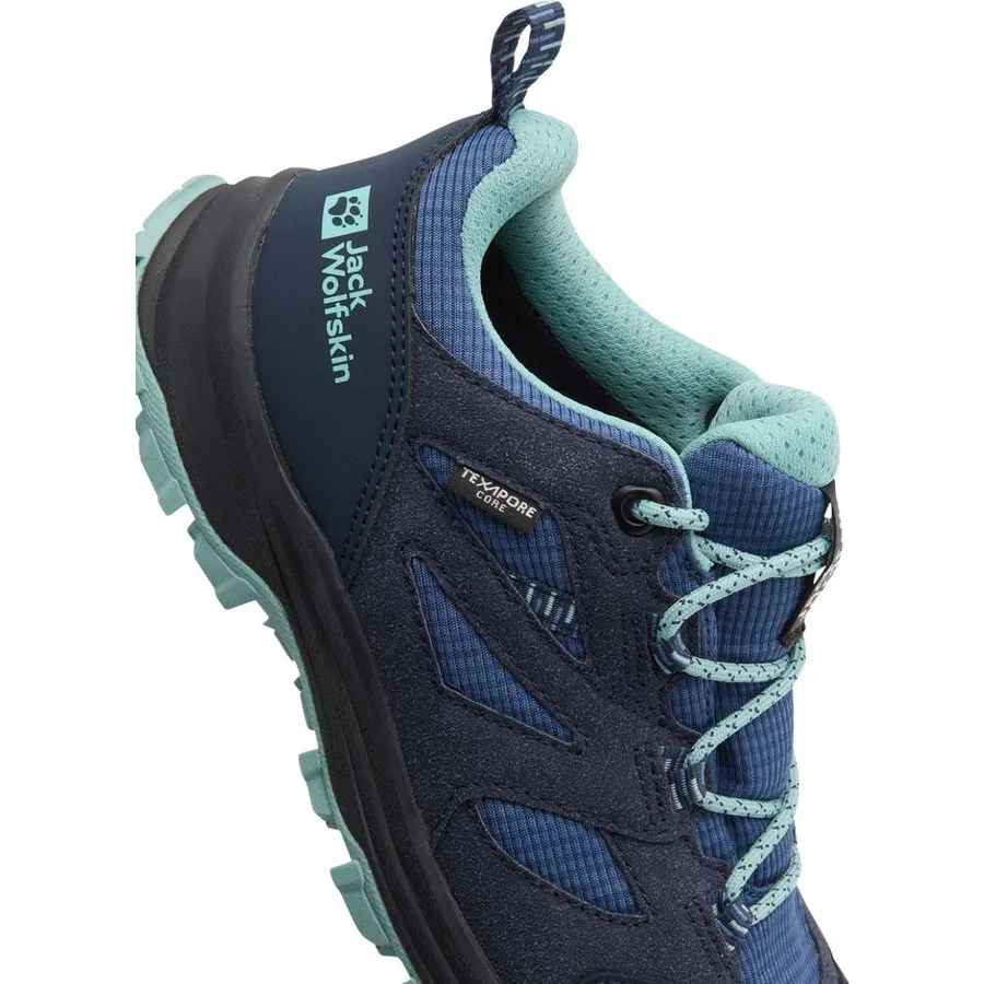 Детские кроссовки для outdoor с мембраной Vojo Tour Texapore Low K Jack Wolfskin, Антрацитовый — фото 4