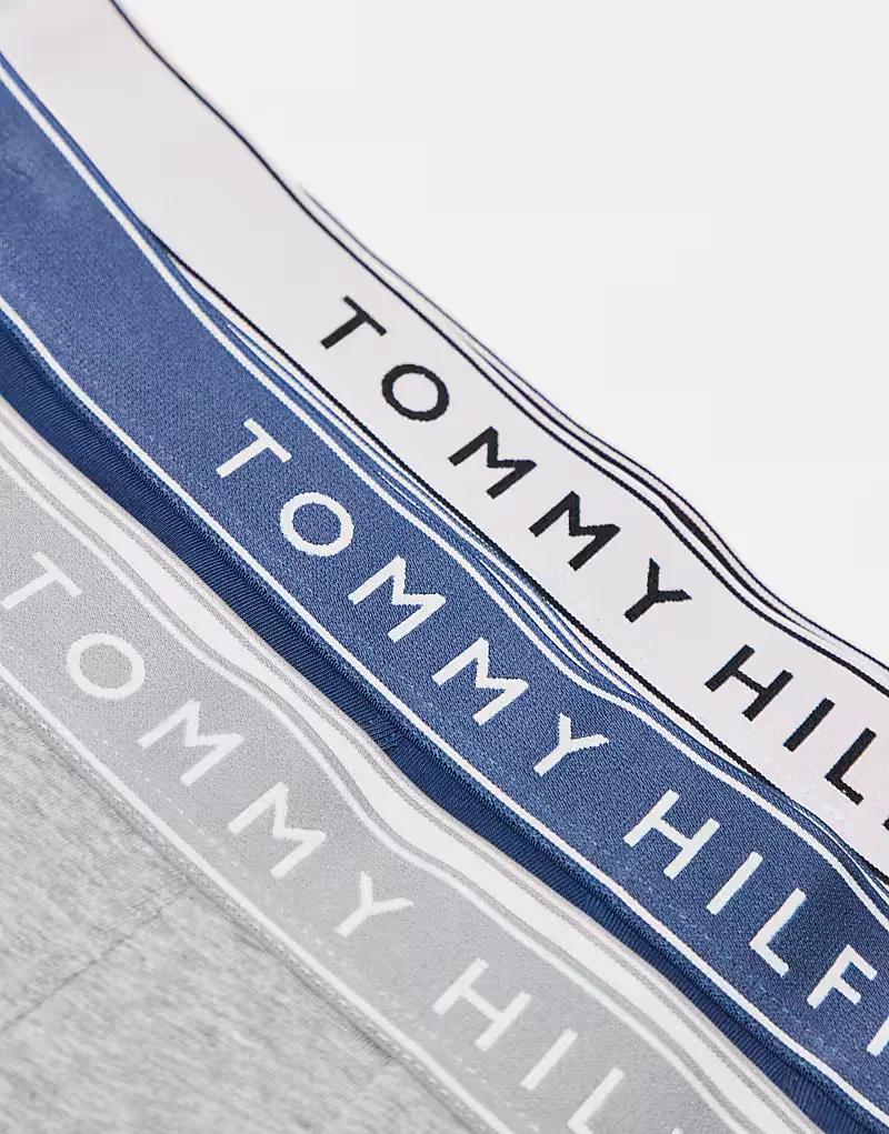 Трусы Everyday Essentials 3 шт Tommy Hilfiger, синий/кремовый/серый — фото 2