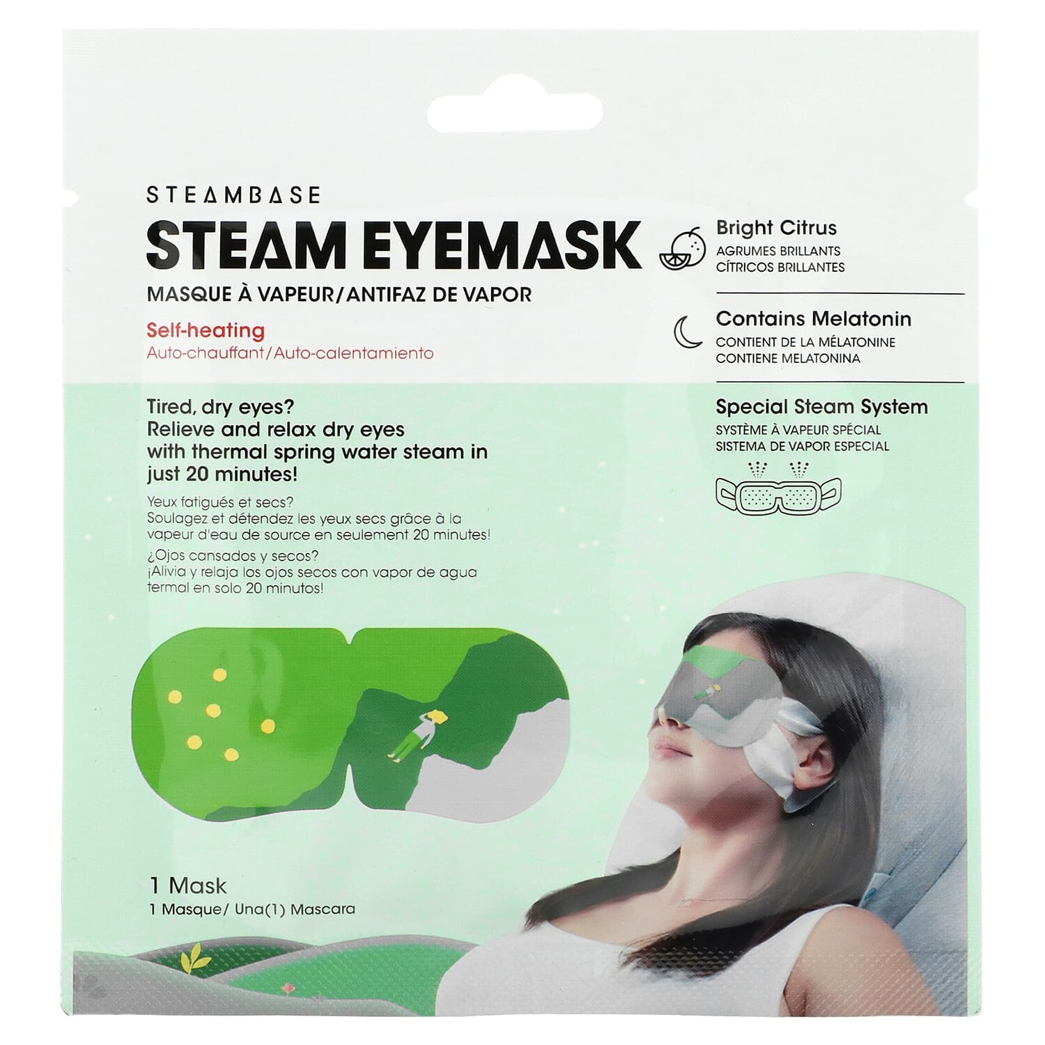 

Паровая Маска Steambase для глаз, яркий цитрус