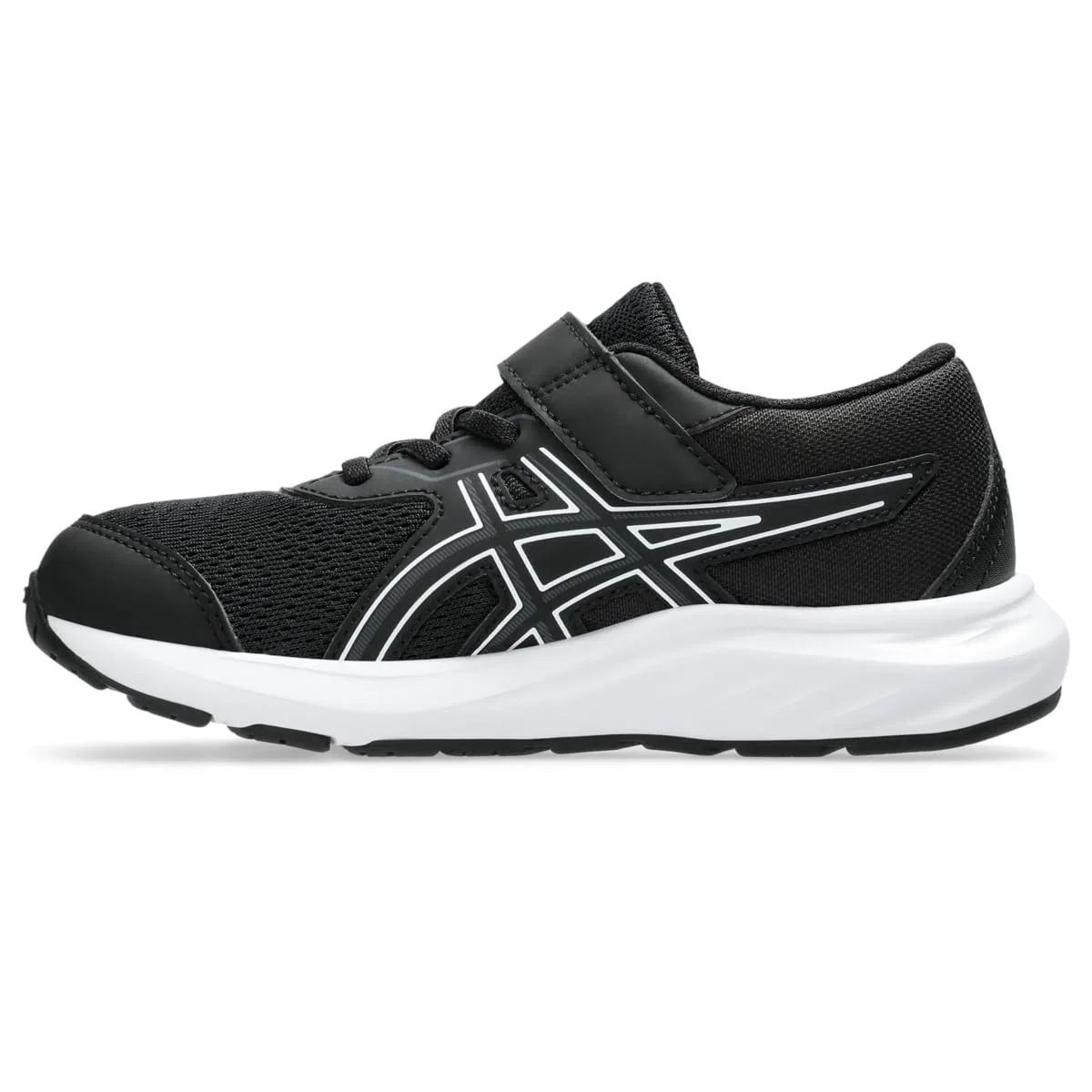 Детские кроссовки для мальчиков с принтом Contend 9°c ASICS, Black White — фото 4