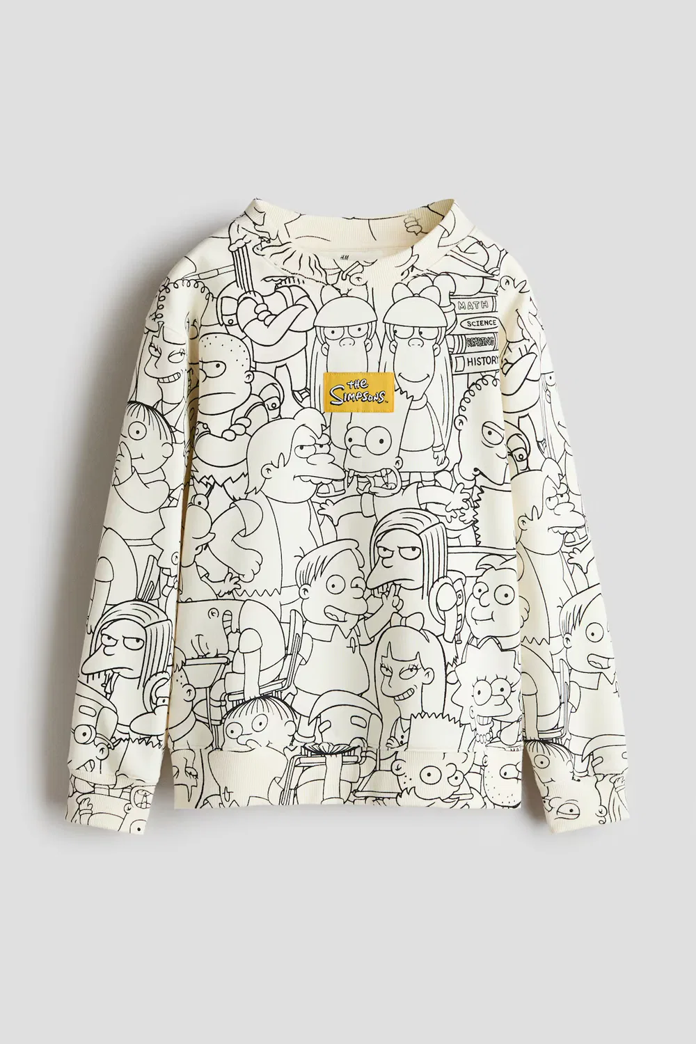 Толстовка с принтом и мягкой внутренней стороной H&M, Weiß/Die Simpsons