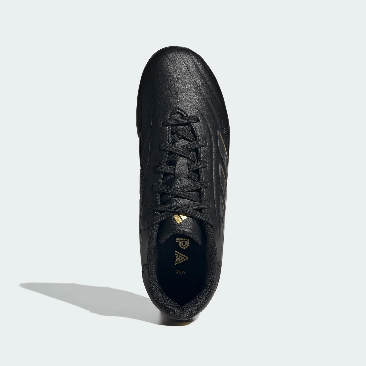 Детские футбольные бутсы с синтетической кожи Copa Pure Ii Club Flexible Ground Adidas, Black Carbon Gold Metallic — фото 3