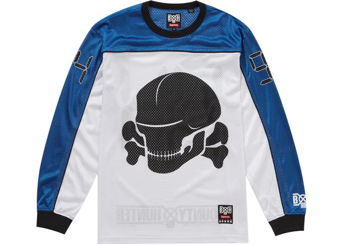Мужская джерси с принтом Mesh Moto Supreme, White