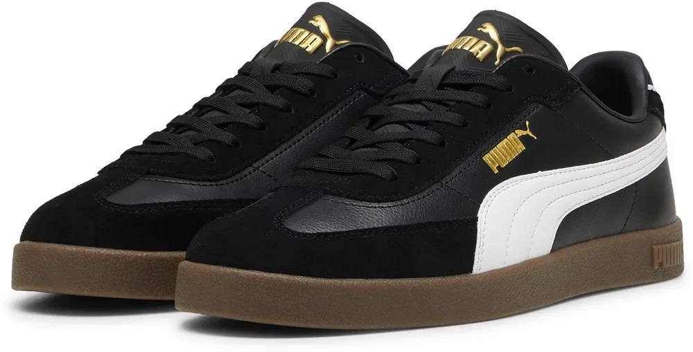 Кроссовки низкие из кожи и замши, Puma, черный