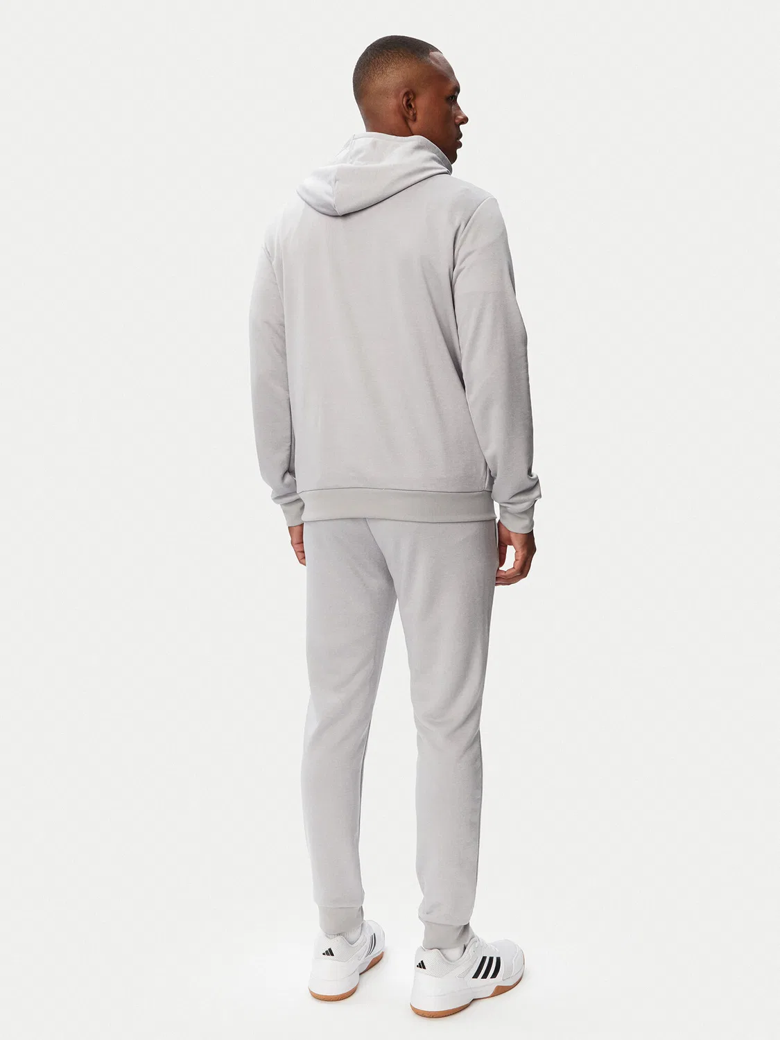 Мужской спортивный костюм стандартного кроя Big Logo Hooded Tracksuits Adidas, серый — фото 2