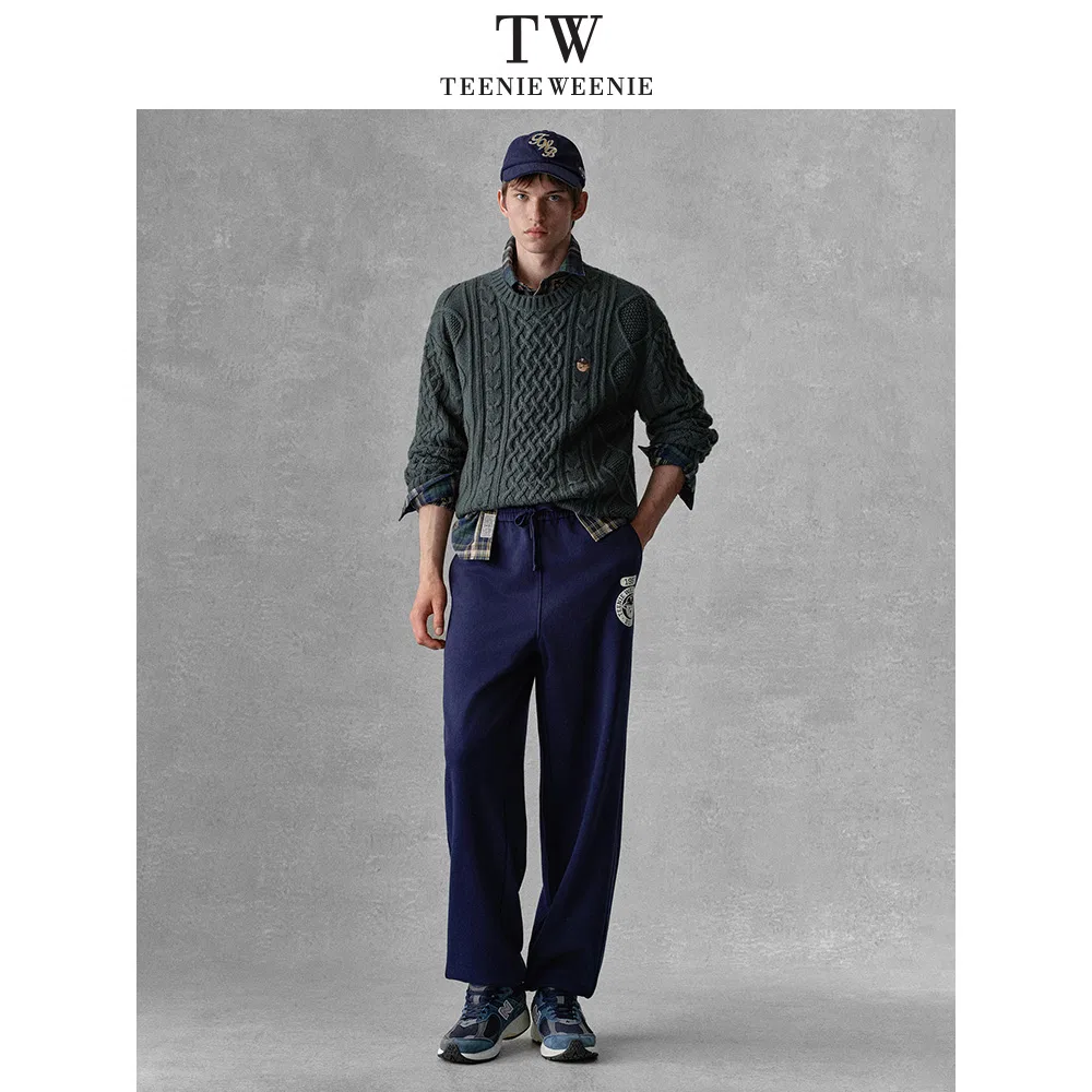 Детские трикотажные спортивные штаны Teenie Weenie Men, Navy Blue — фото 4
