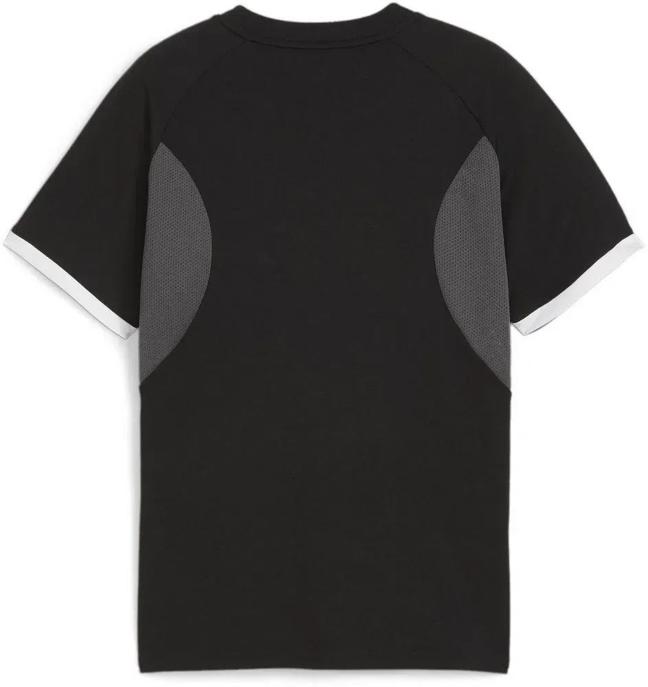 Футболка спортивная с принтом individualLIGA Graphic Jersey Jr Puma, черный — фото 2