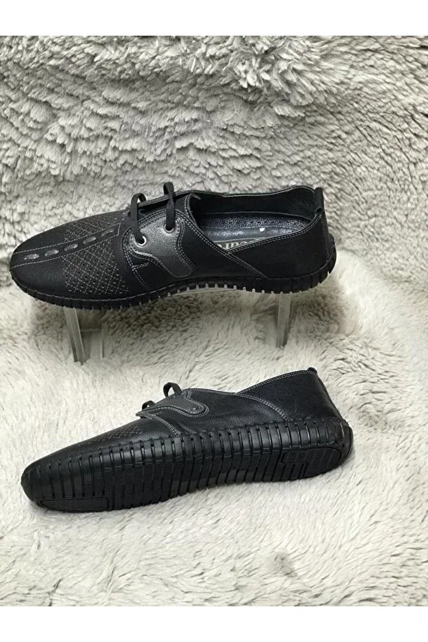 Детские туфли для мальчиков на плоской подошве Aysun Ayakkabı, Black — фото 3