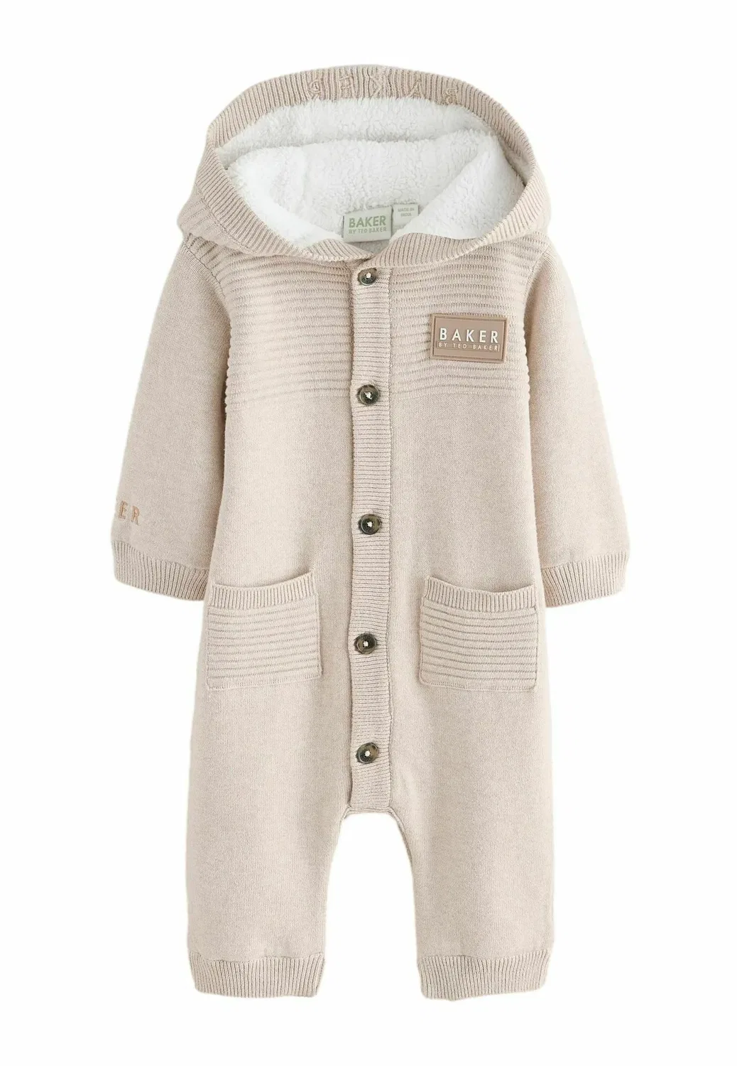 Вязаный комбинезон с капюшоном Baker By Ted Baker, Stone