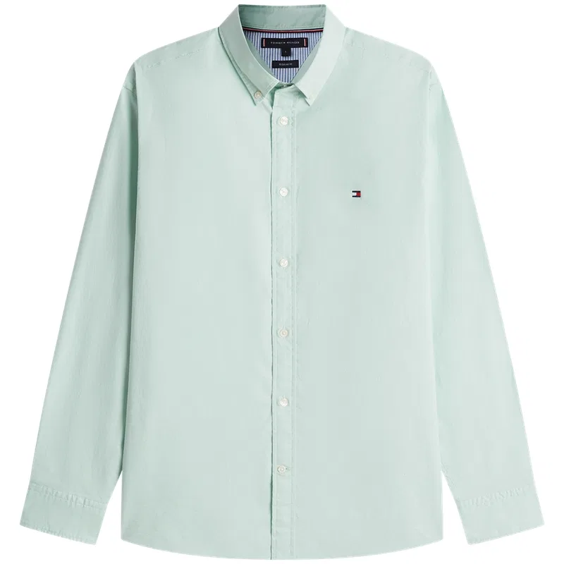 Мужская рубашка с длинным рукавом Tommy Hilfiger, Light Green MAI