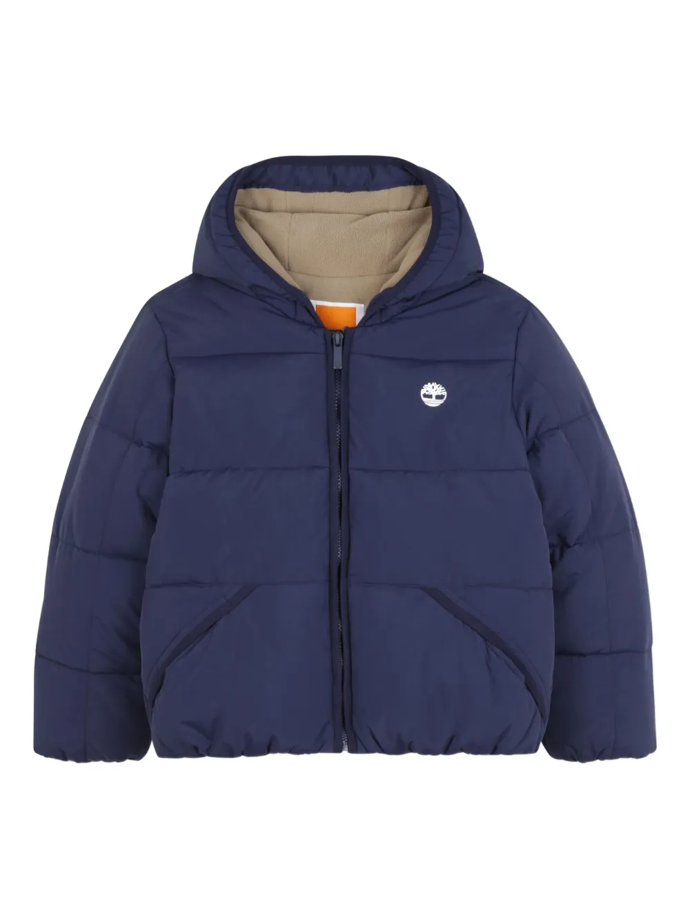 

Стеганая куртка с капюшоном Timberland Kids, синий