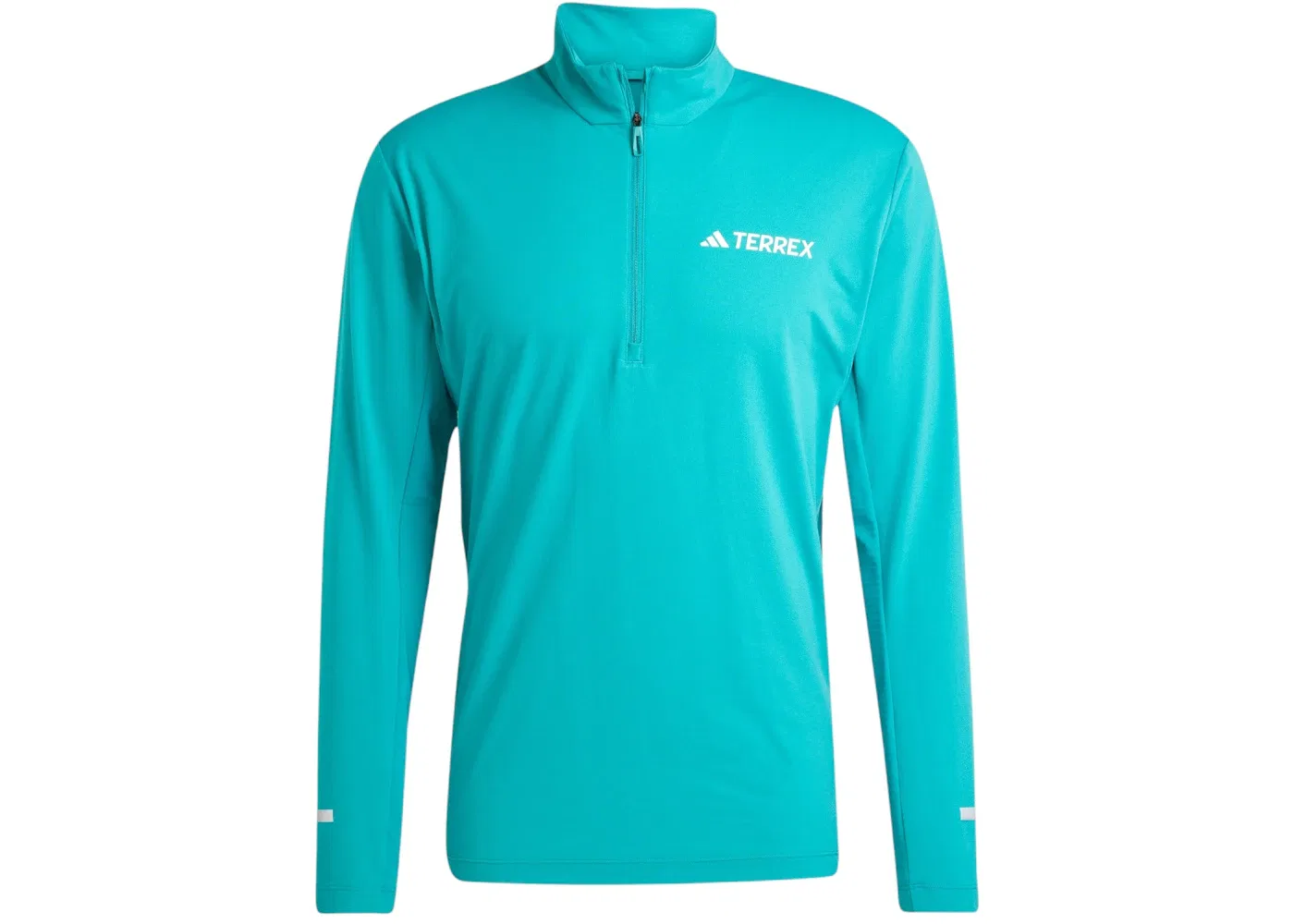 Мужская куртка с длинным рукавом и полузастежкой-молнией Adidas Terrex Xperior, Pure Teal