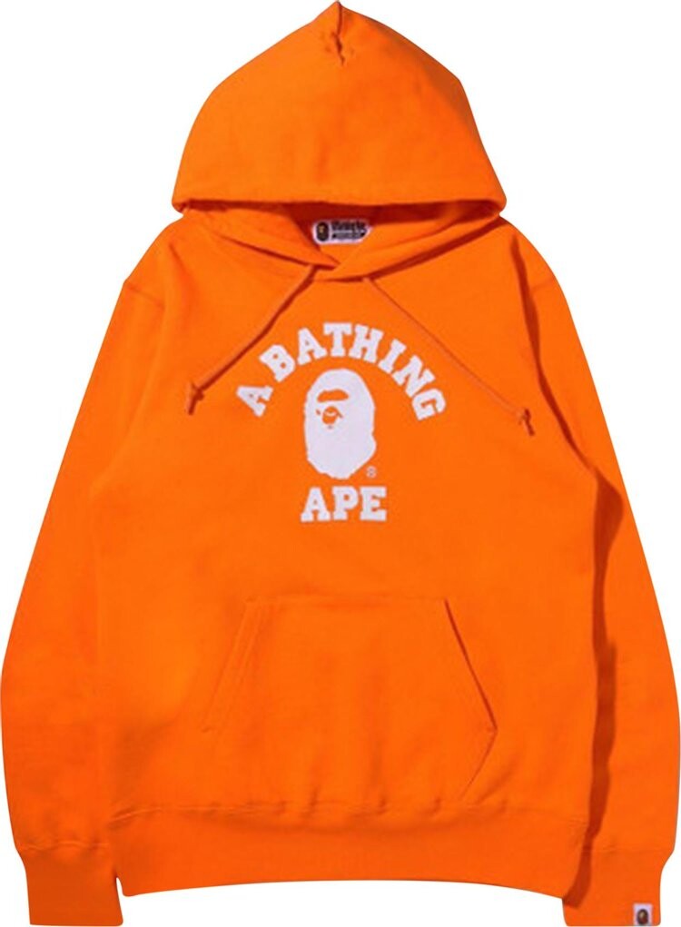 

Худи BAPE College Pullover Hoodie 'Orange', оранжевый