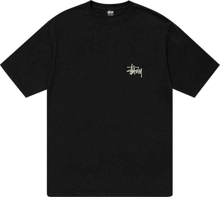 

Футболка Stussy Solo S Pigment Dyed Tee 'Black', черный