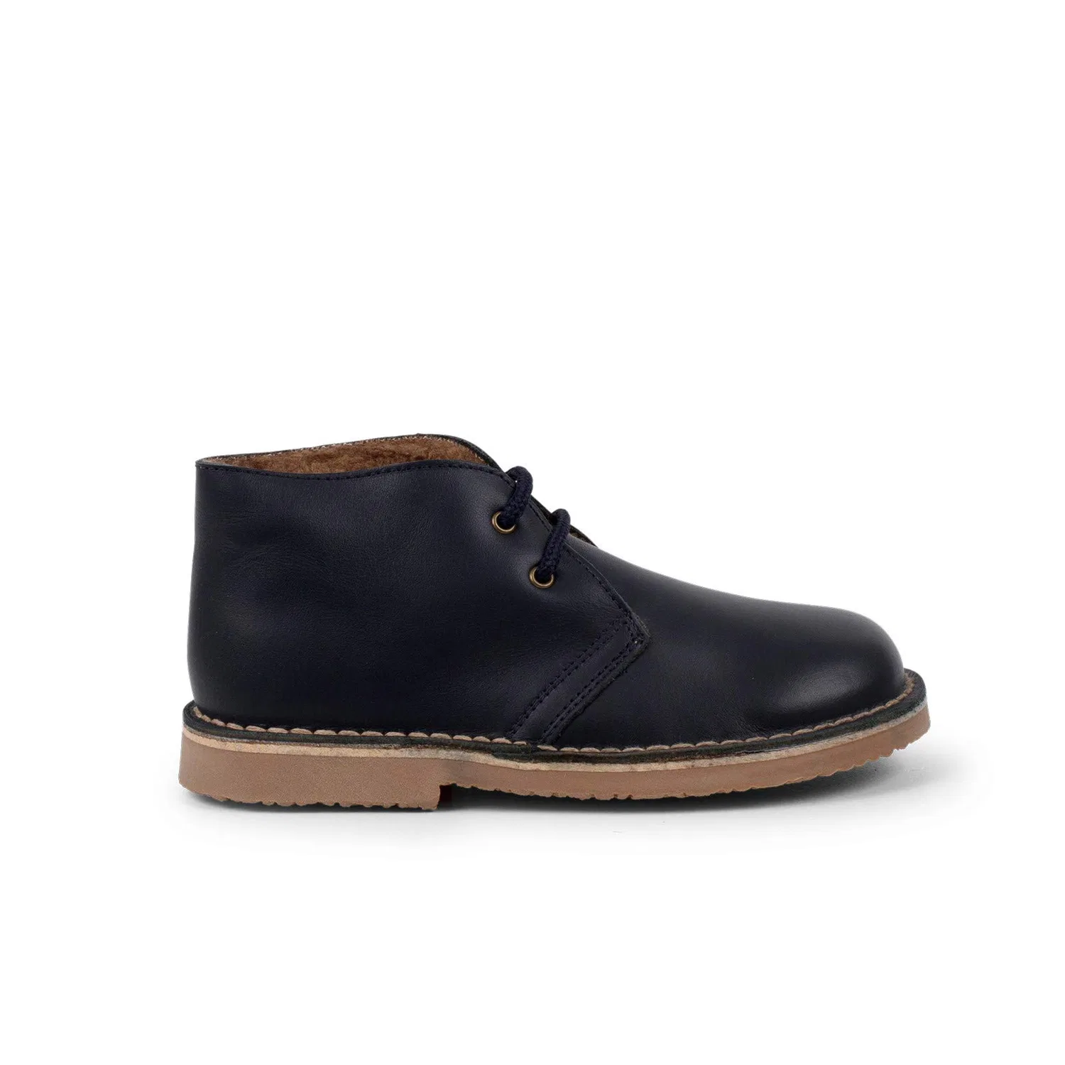 Детские ботинки на шнуровке Pisamonas Pisacacas Piel Cordones Forro Borrego Type, Blue