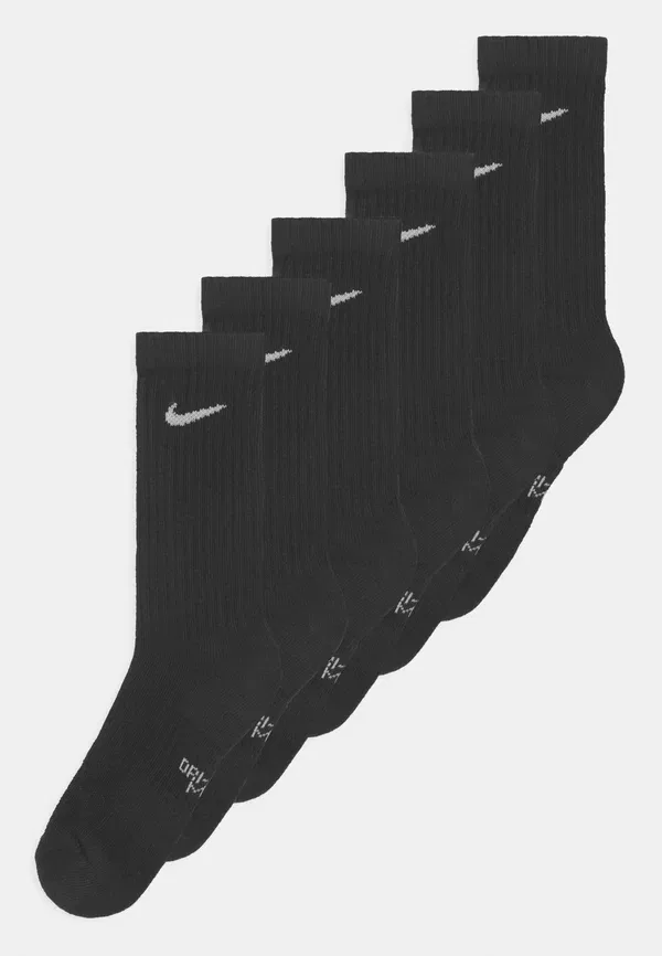 Носки спортивные, хлопок, Nike Sportswear Performance cushioned crew training 6 pack, Black/White, белый