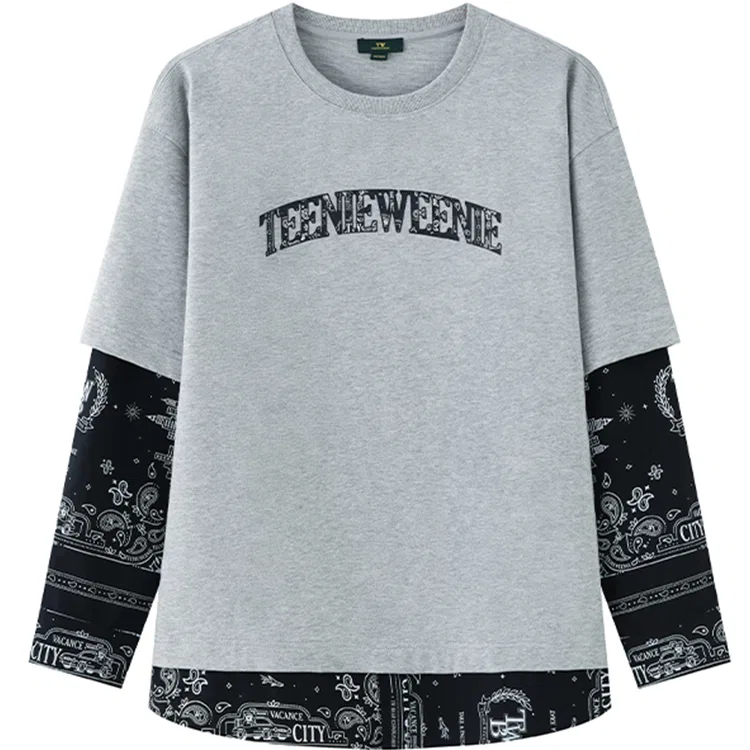 Детская толстовка без рукавов с длинным рукавом Teenie Weenie Men, Medium Gray