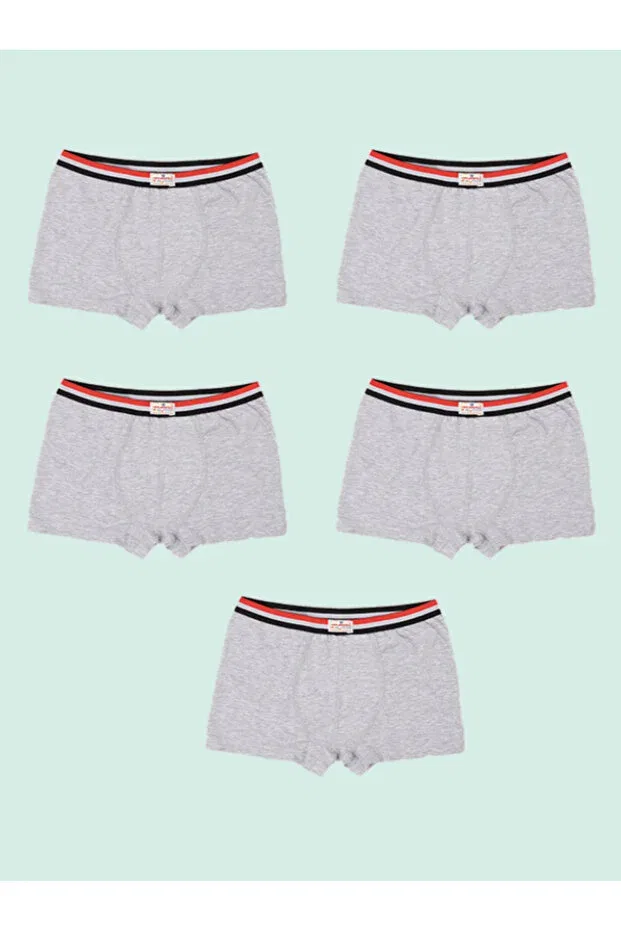 Детские боксеры для мальчиков хлопковые 5 шт. Generic Brands, Gray — фото 2