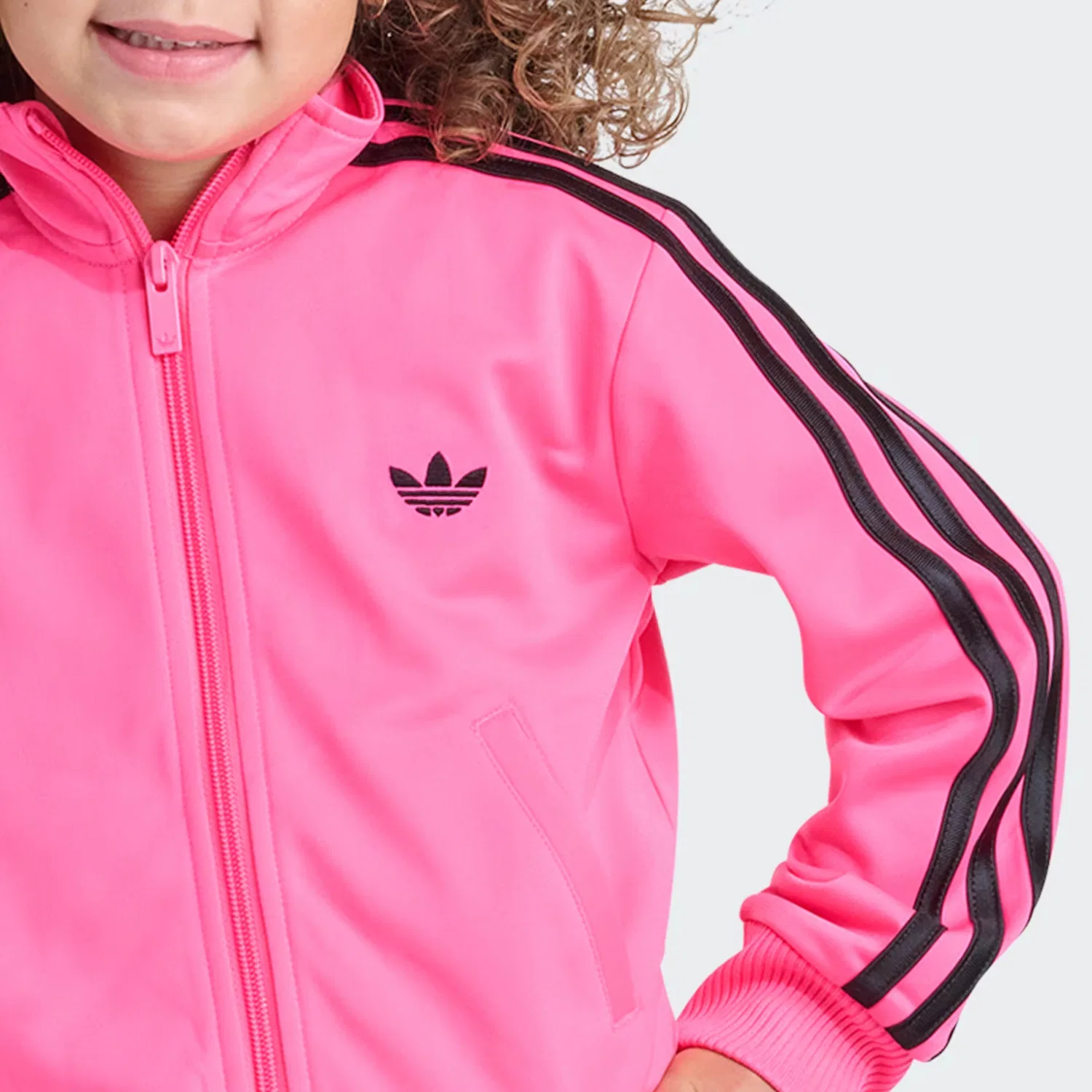 Детский спортивный костюм из 2 предметов с длинным рукавом Firebird Adidas Originals, Lucid Pink — фото 3