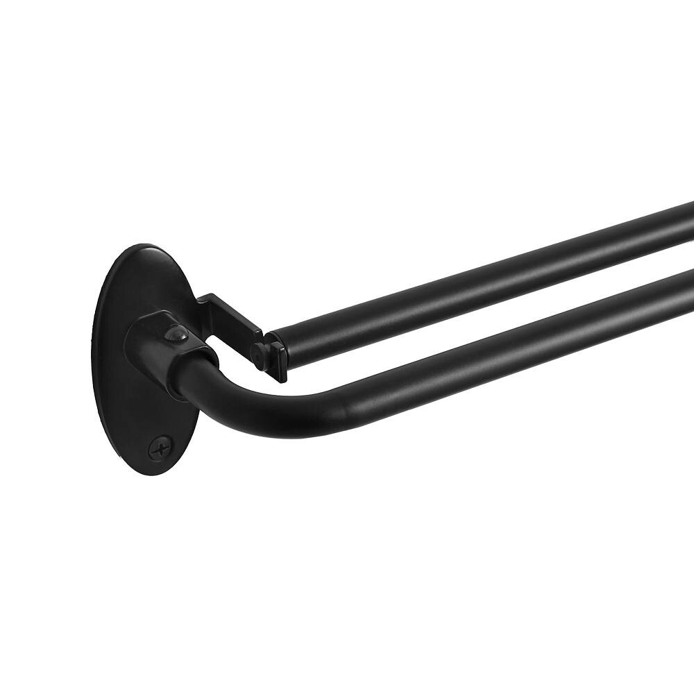 

Карниз для штор с двойной оберткой eclipse Clinton 5/8 дюйма Blackout Eclipse, цвет Matte Black