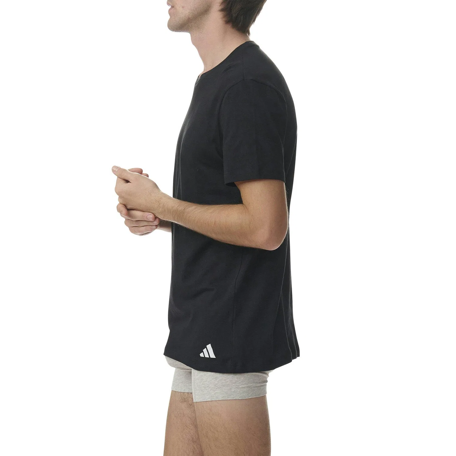 Мужская хлопковая футболка Active Core Cotton 6PK Adidas, Schwarz — фото 3