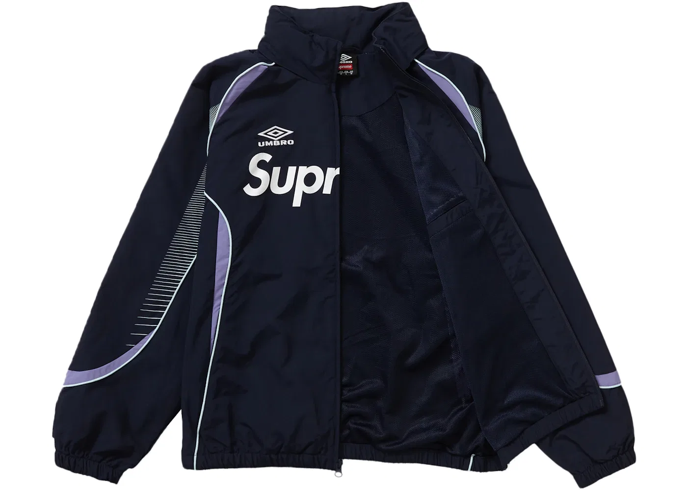 Мужская куртка-бомбер с длинным рукавом Umbro Track Jacket Supreme, Navy — фото 2