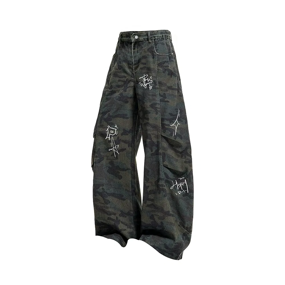 Детские джинсы с камуфляжным принтом PAL ONGACO, Camouflage